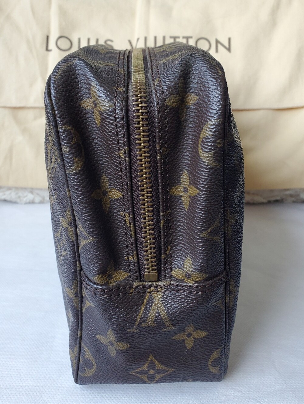 Louis Vuitton Monogram Bag - Dark Brown with Gold Motif - Picture 6 of 16
